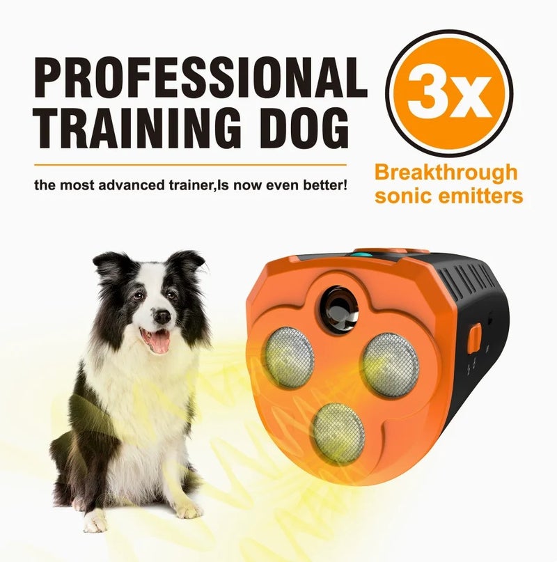 Bluejw New Ultrasonic Dog Trainer Handheld Bark Control Device with Flashlight - Type-C Rechargeable Barking Deterrent & Handheld Flashlight Combo - Image 4